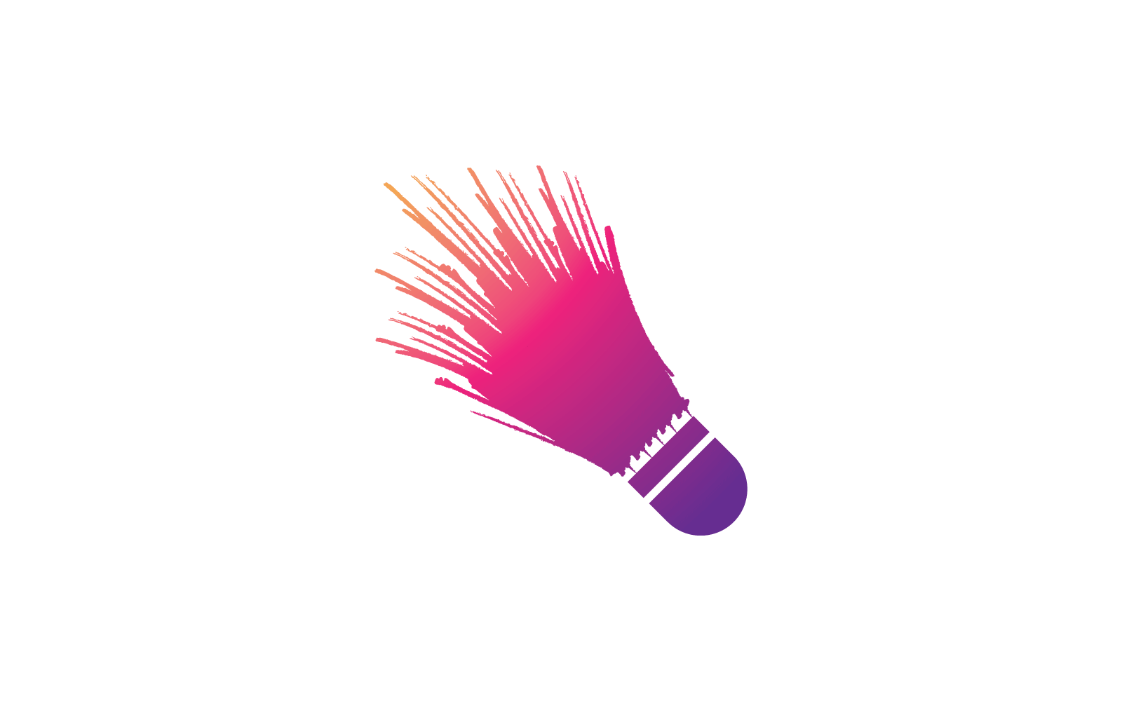 Badmintonové logo vektorové ilustrace