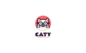 Cat Simple Mascot Logo Design 1