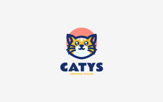 Cat Simple Mascot Logo Design 2