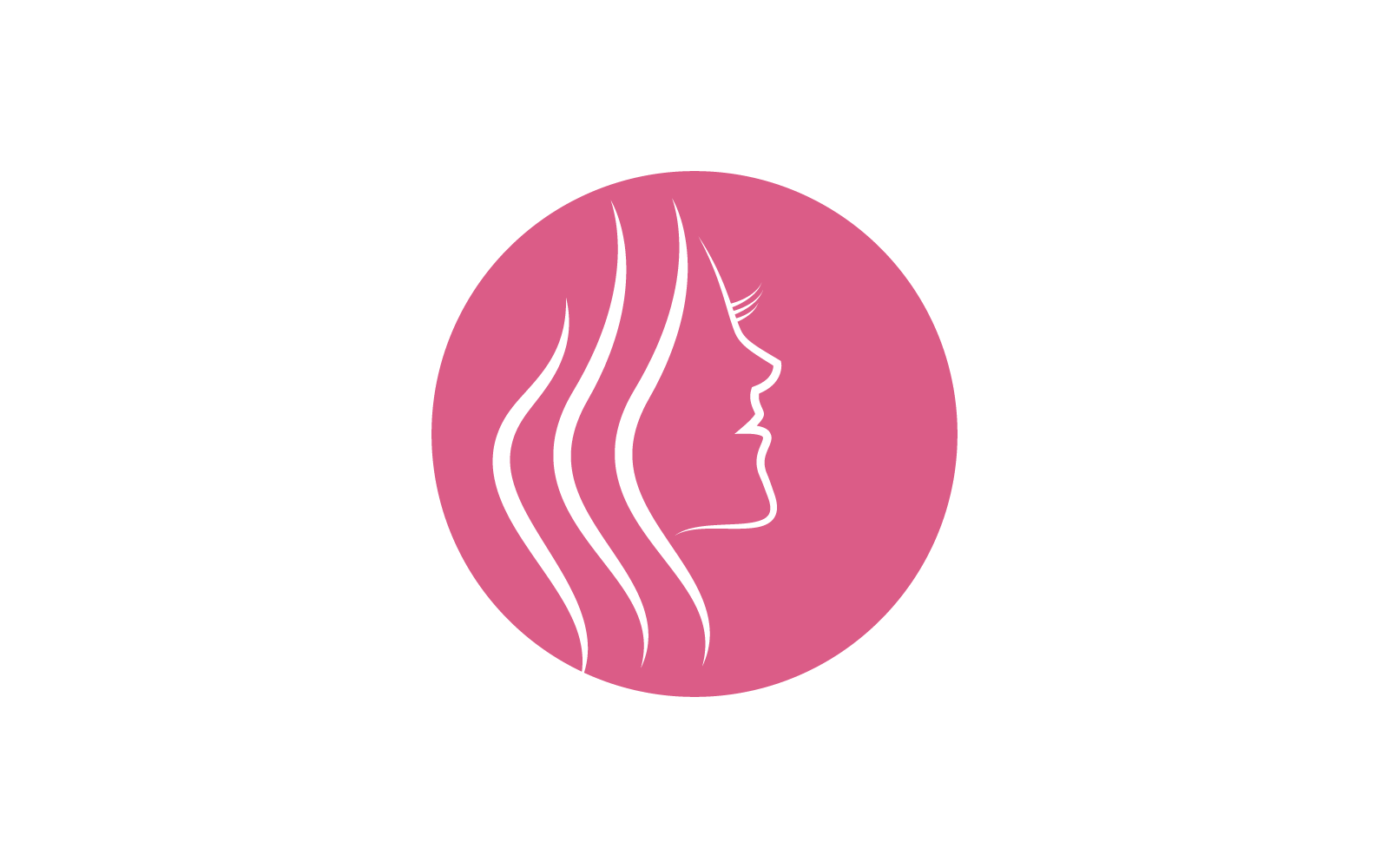 Diseño de plantilla de vector de logotipo de cara de mujer de belleza