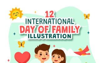 12 International Day of Family Illustration