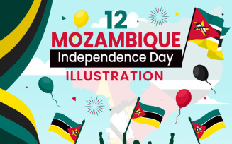 12 Mozambique Independence Day Illustration