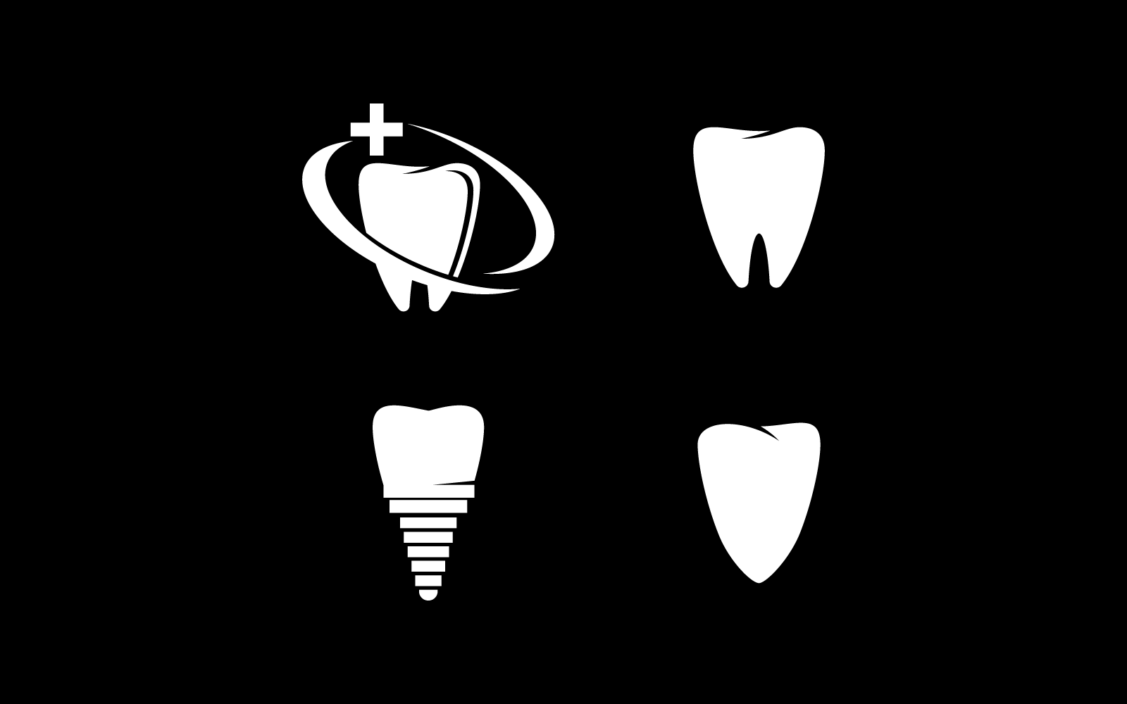 Ilustração em vetor modelo de design de logotipo dental
