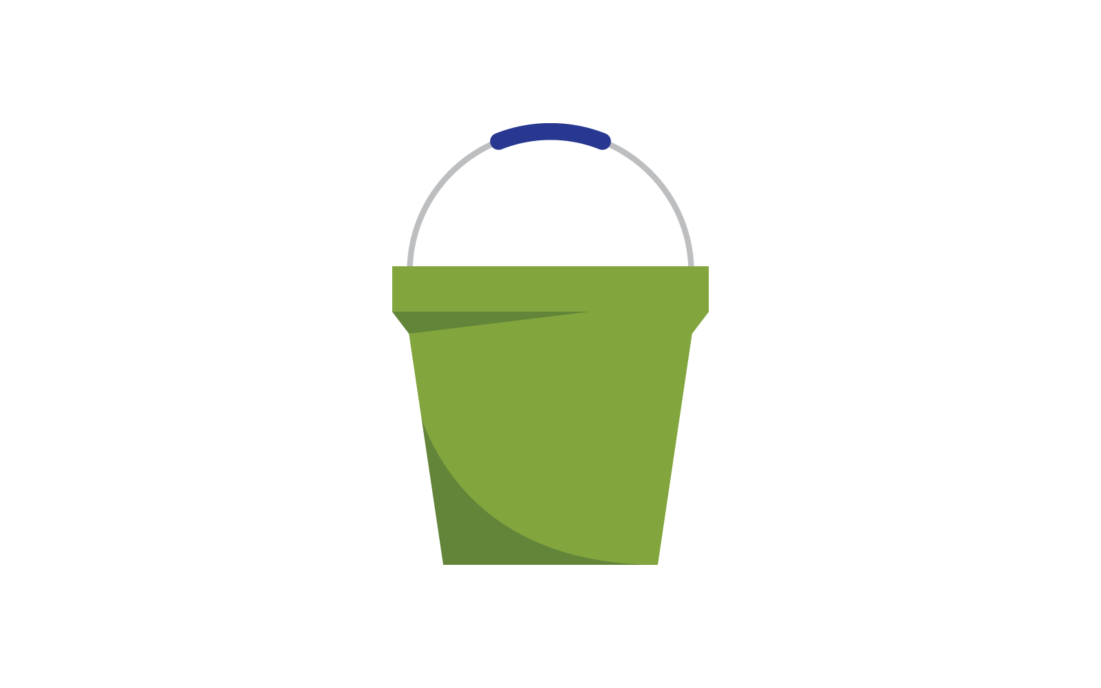Modèle d'illustration vectorielle de logo de seau d'eau