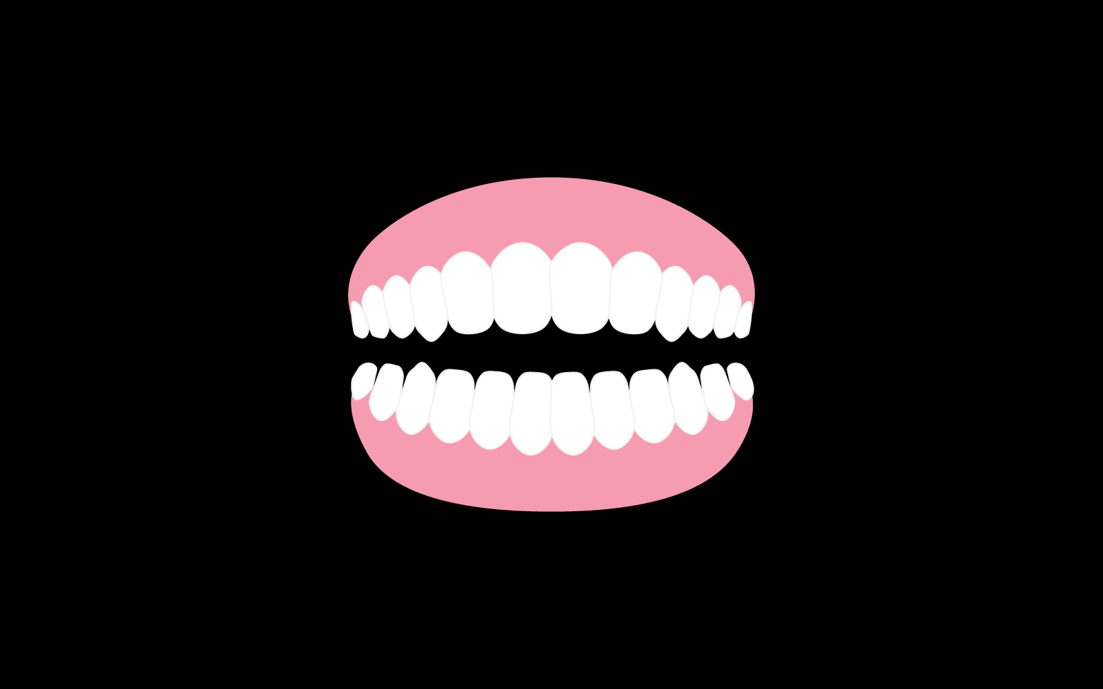Плоский дизайн векторной иллюстрации значка зубного протеза
