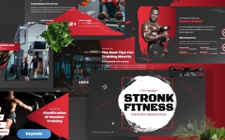 Stronk - Gym Sports Keynote Templates