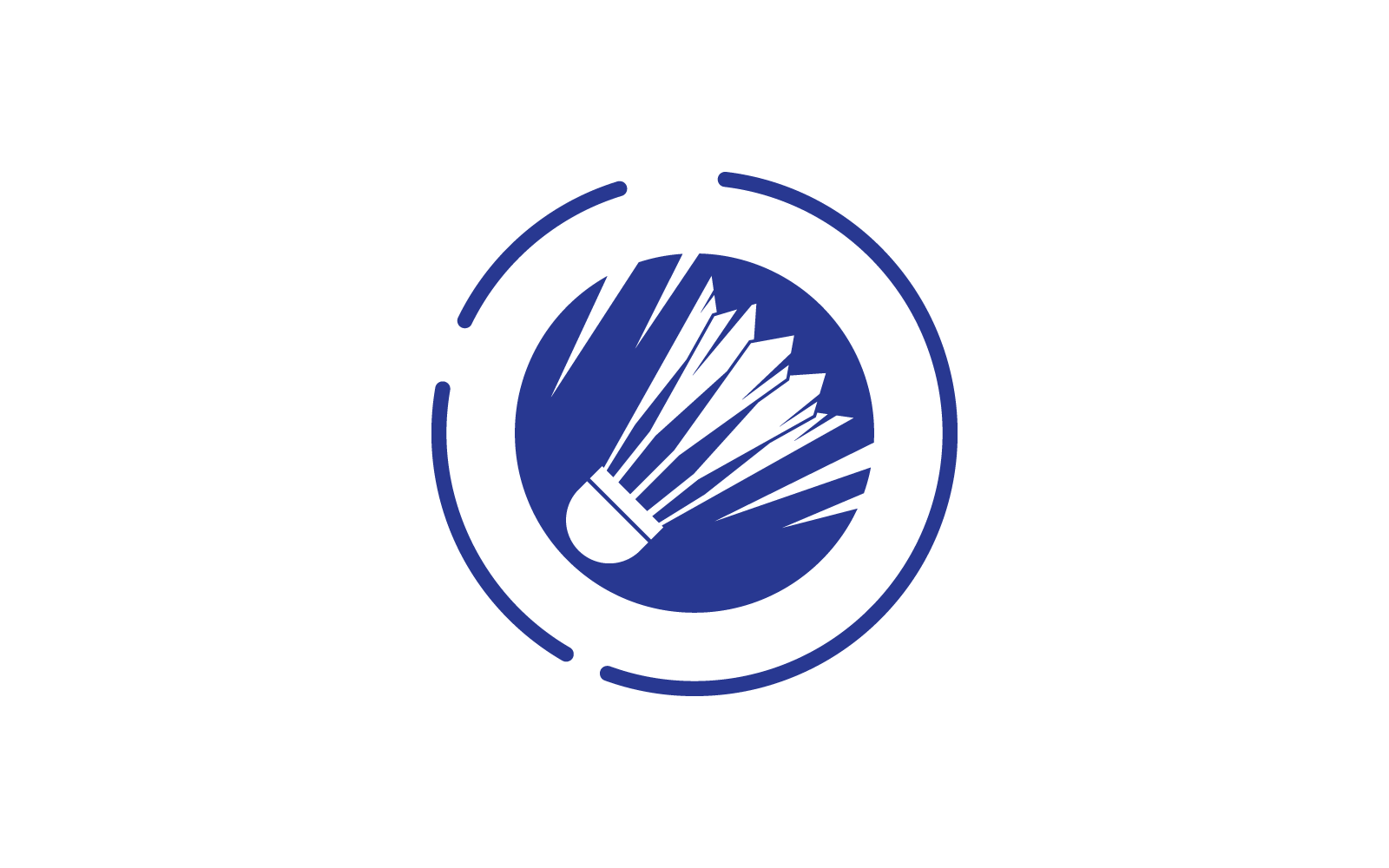 Suttle cock badminton illustration vector design Logo Template
