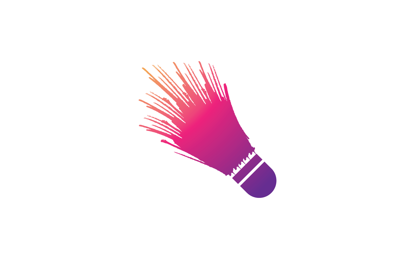 Suttle cock badminton logo vector design illustration