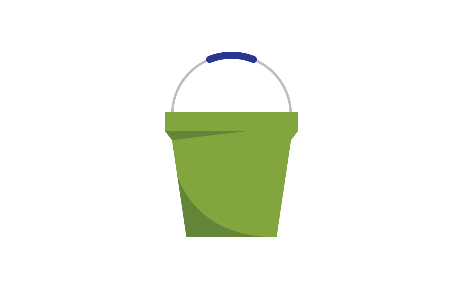 Water bucket logo vector illustration template