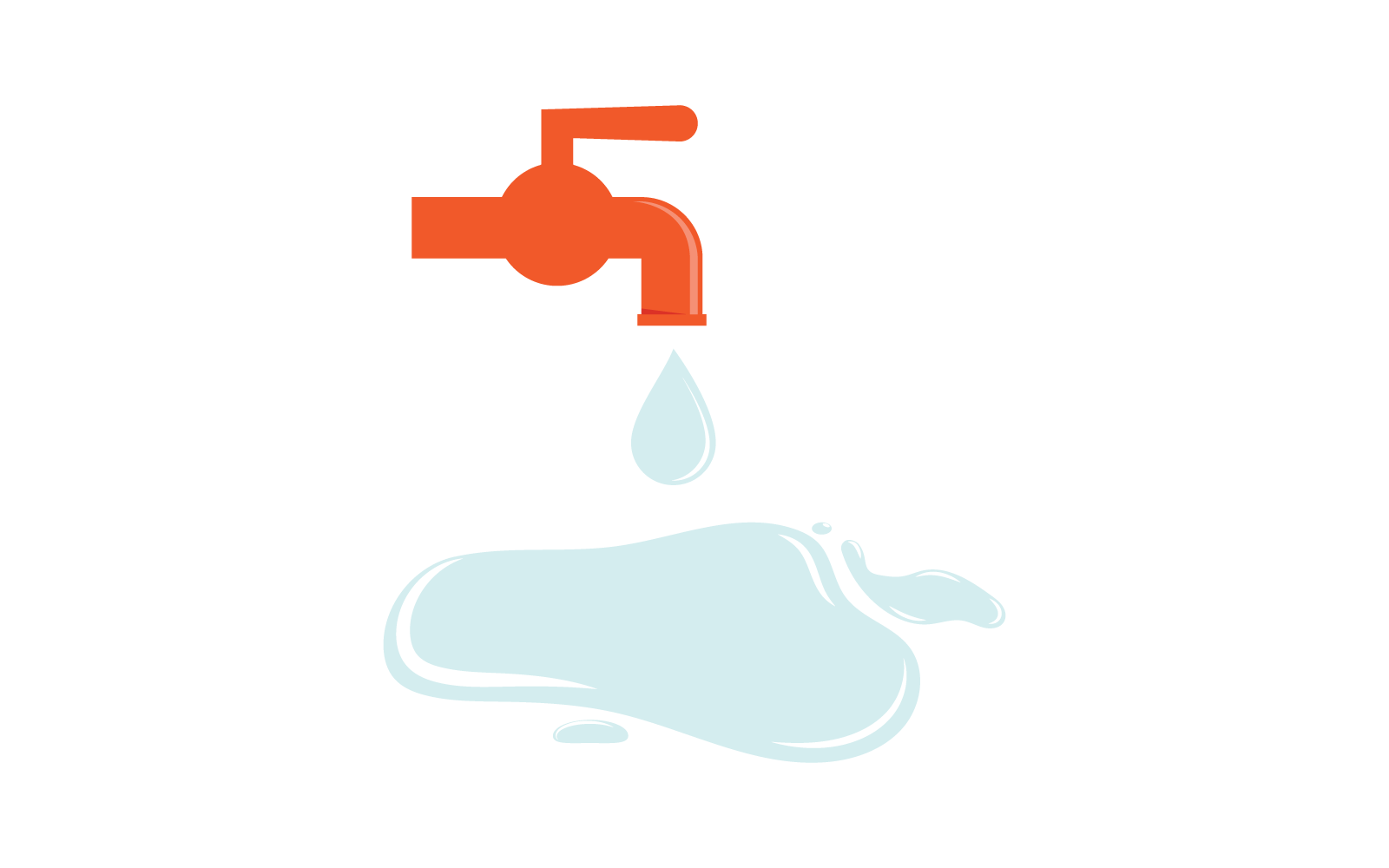 Water sanitair logo vector ontwerpsjabloon