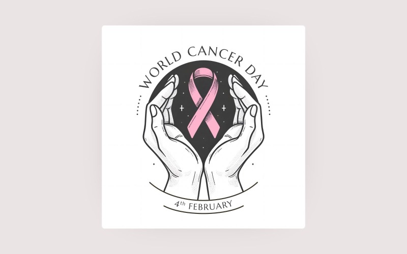 World Cancer Day background - Social media post template - 06 Social Media