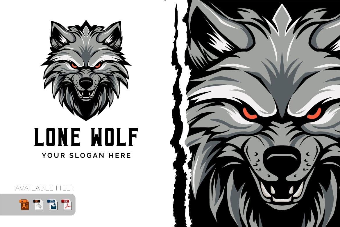 Kit Graphique #390619 Wolf Logo Divers Modles Web - Logo template Preview