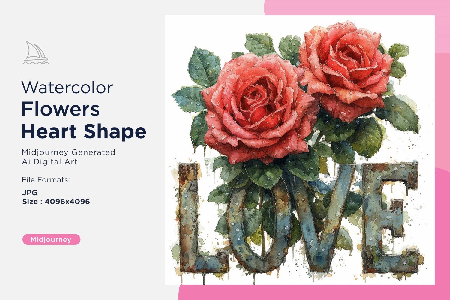 Kit Graphique #390677 Watercolor Fleurs Divers Modles Web - Logo template Preview