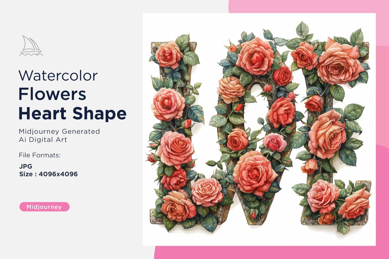 Kit Graphique #390685 Watercolor Fleurs Divers Modles Web - Logo template Preview