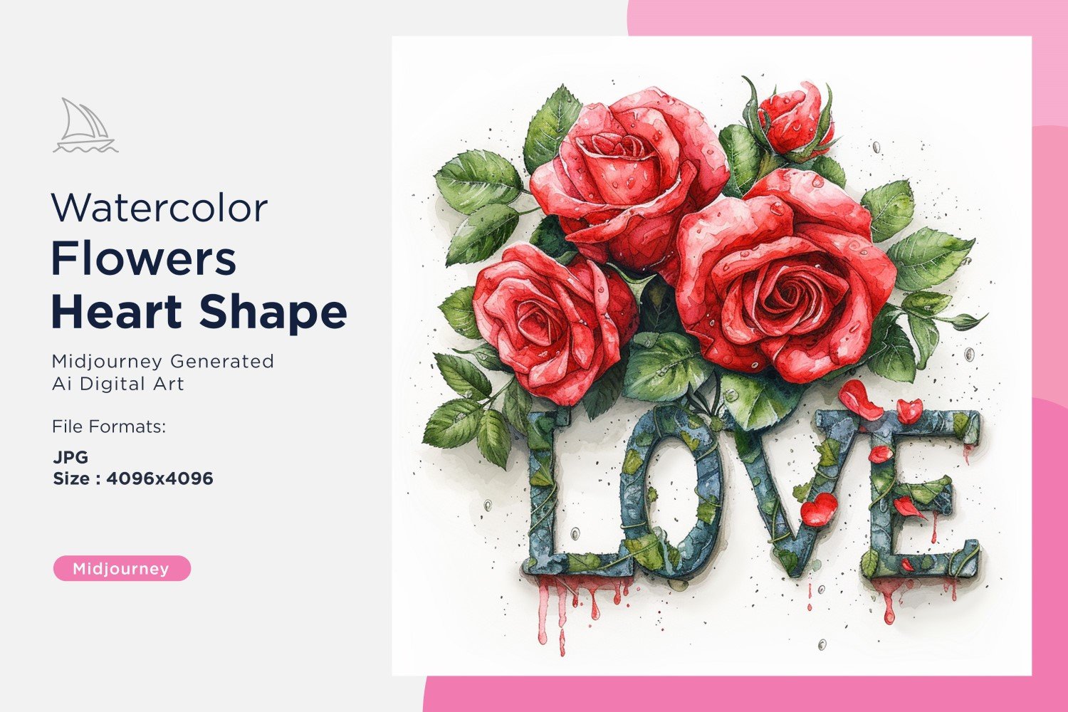 Kit Graphique #390690 Watercolor Fleurs Divers Modles Web - Logo template Preview