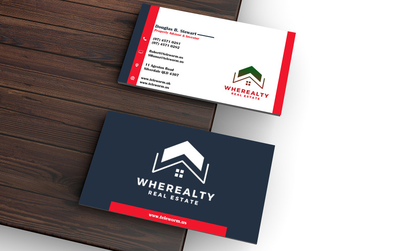 Business Card for Commercial Real Estate Expert - Visiting Card Corporate Identity