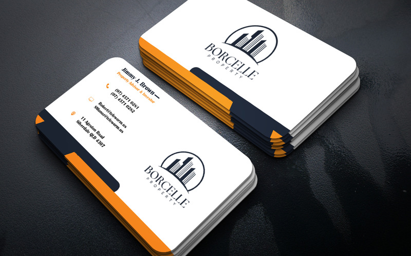 Business Card for Rental Property Specialist and Manager - Visiting Card Template Corporate Identity