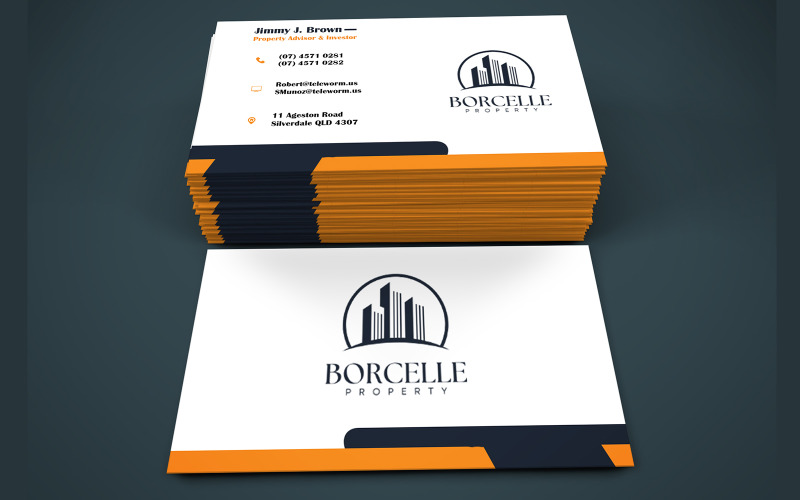 Business Card for Rental Property Specialist and Manager - Visiting Card Template Corporate Identity