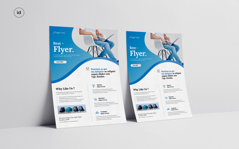 Business Flyer InDesign Template Corporate Identity