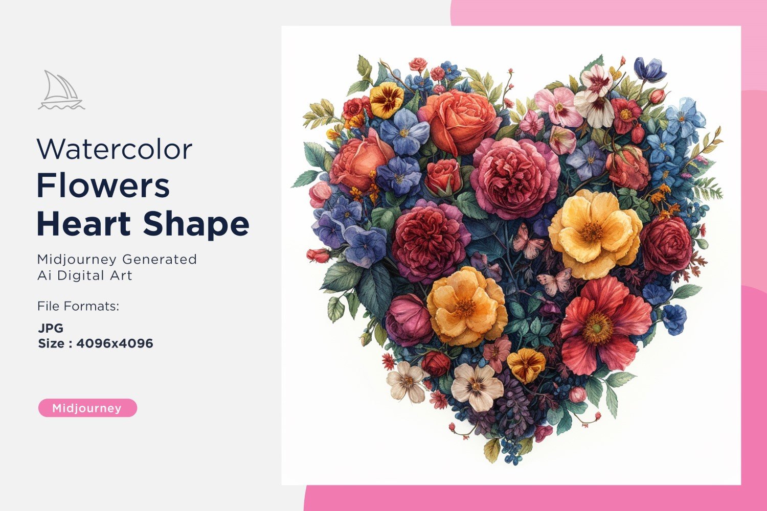 Kit Graphique #390705 Watercolor Fleurs Divers Modles Web - Logo template Preview