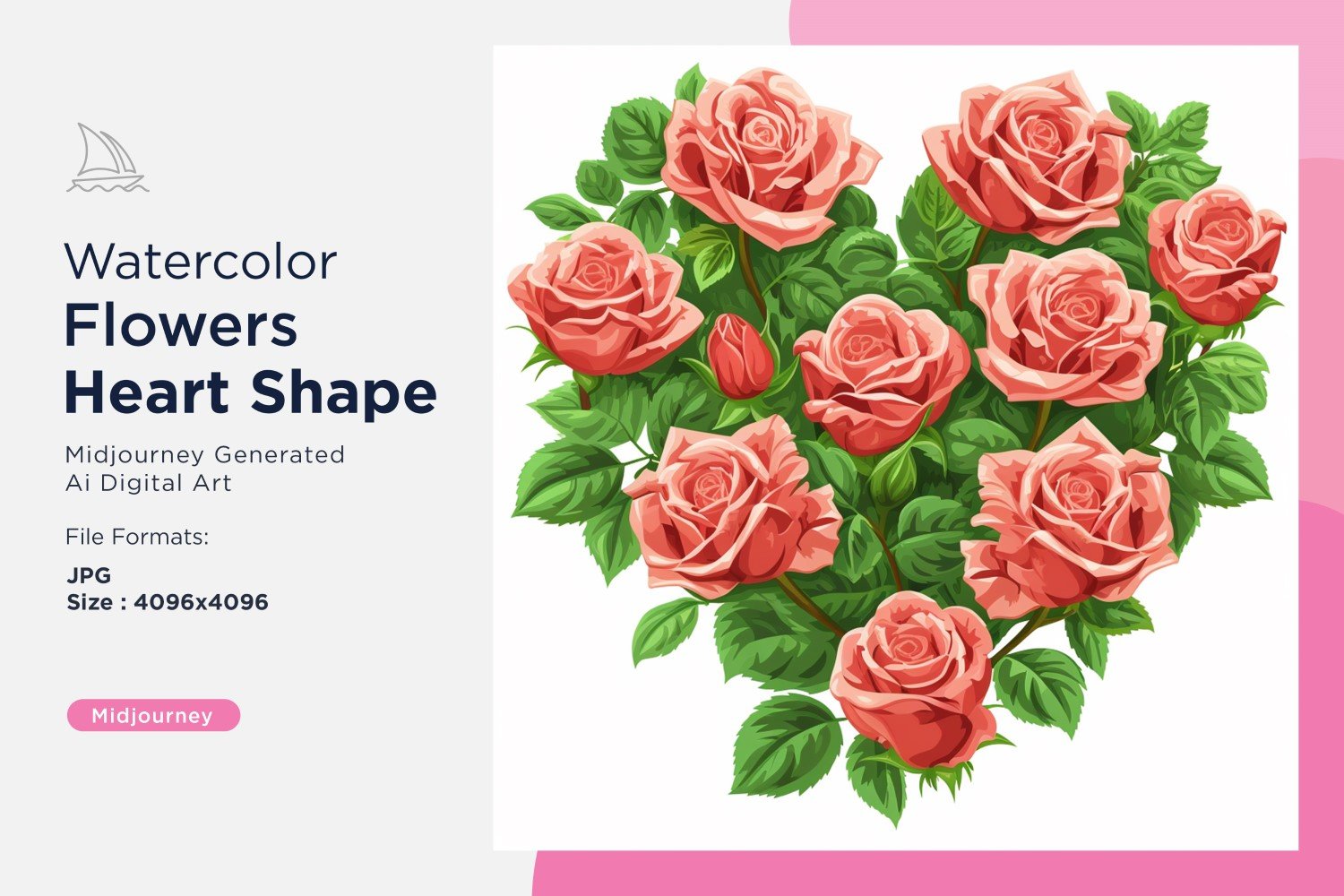 Kit Graphique #390706 Watercolor Fleurs Divers Modles Web - Logo template Preview