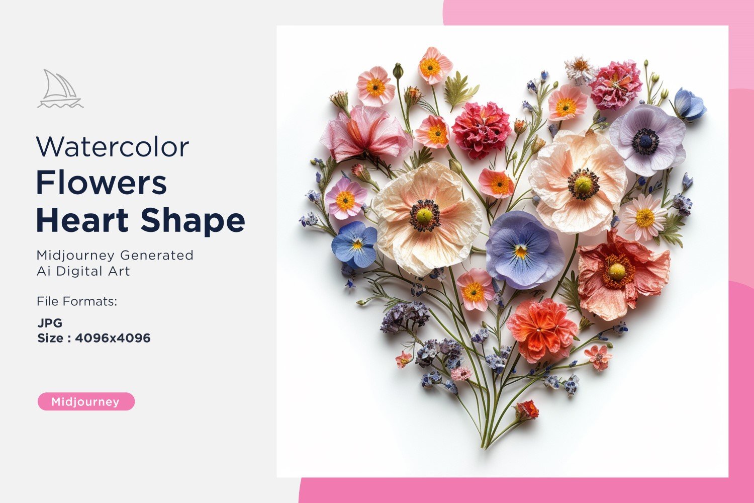 Kit Graphique #390719 Watercolor Fleurs Divers Modles Web - Logo template Preview
