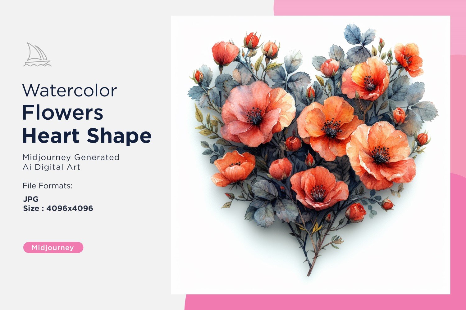 Kit Graphique #390743 Watercolor Fleurs Divers Modles Web - Logo template Preview