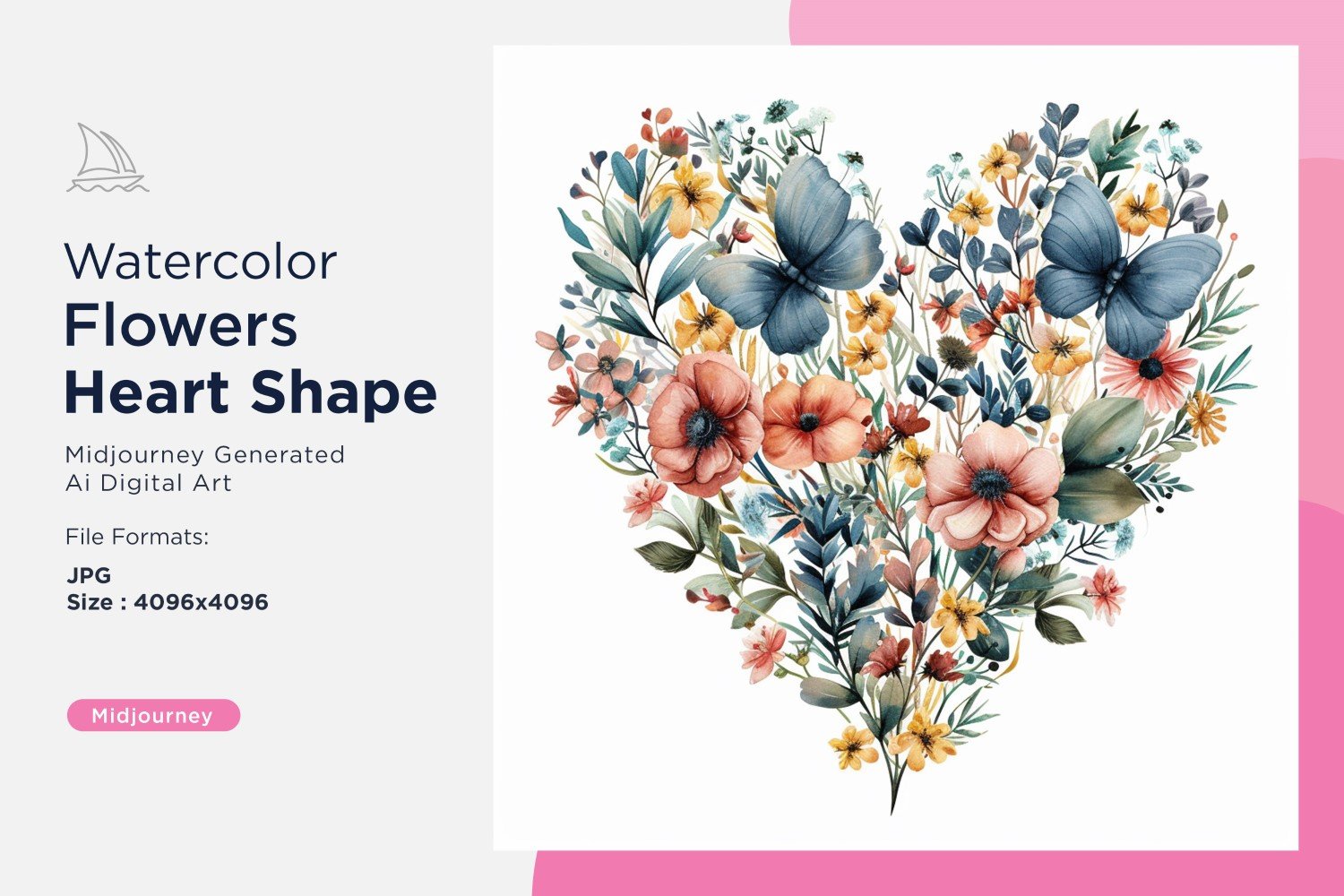 Kit Graphique #390744 Watercolor Fleurs Divers Modles Web - Logo template Preview