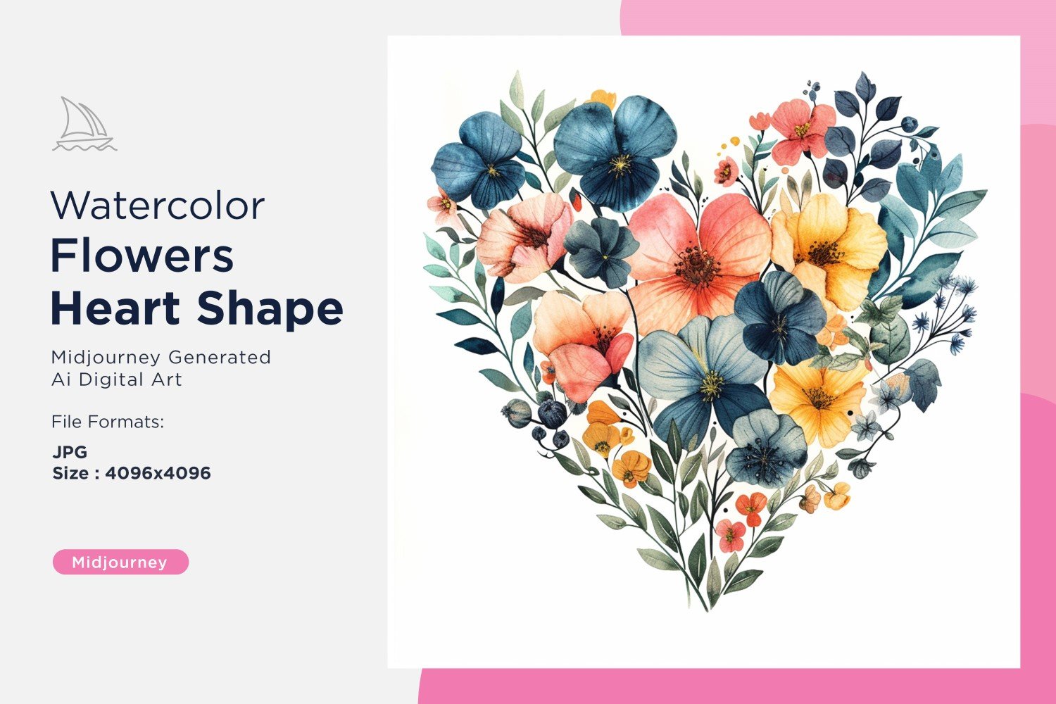 Kit Graphique #390748 Watercolor Fleurs Divers Modles Web - Logo template Preview