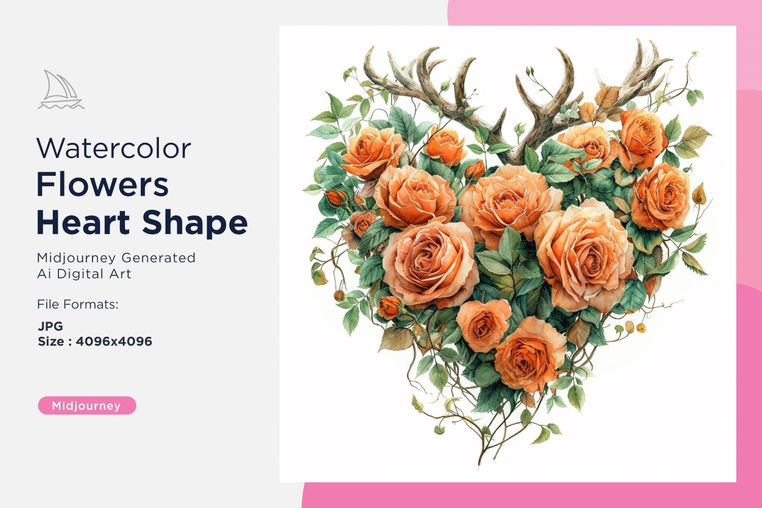 Kit Graphique #390757 Watercolor Fleurs Divers Modles Web - Logo template Preview