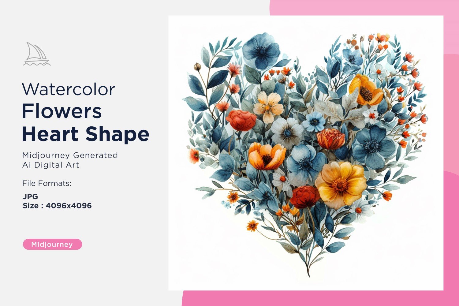 Kit Graphique #390759 Watercolor Fleurs Divers Modles Web - Logo template Preview