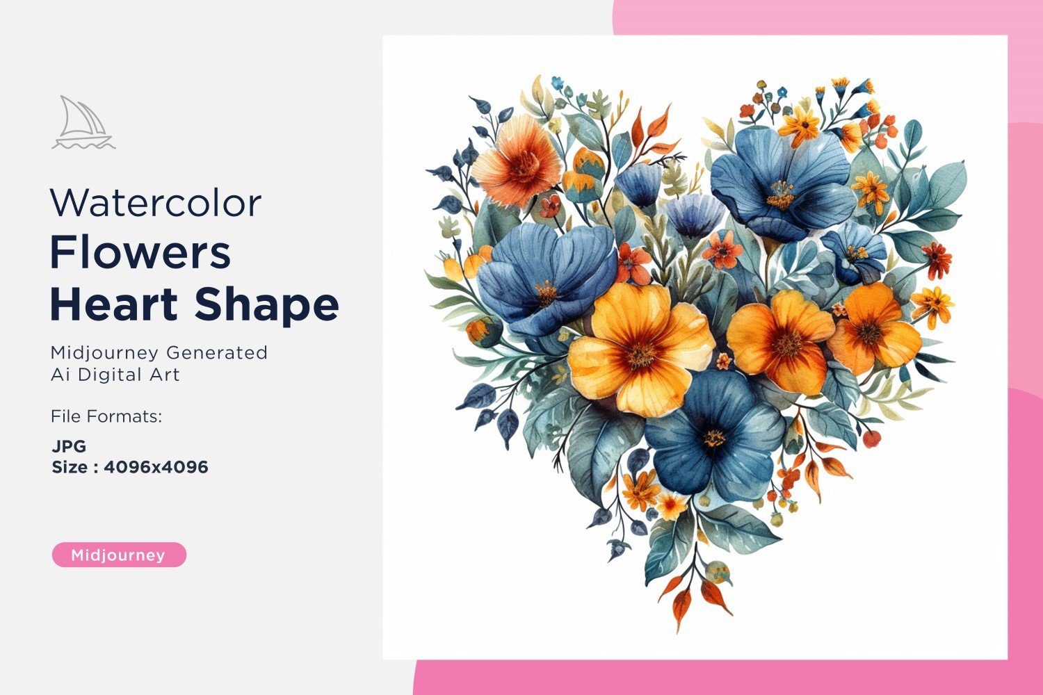 Kit Graphique #390784 Watercolor Fleurs Divers Modles Web - Logo template Preview