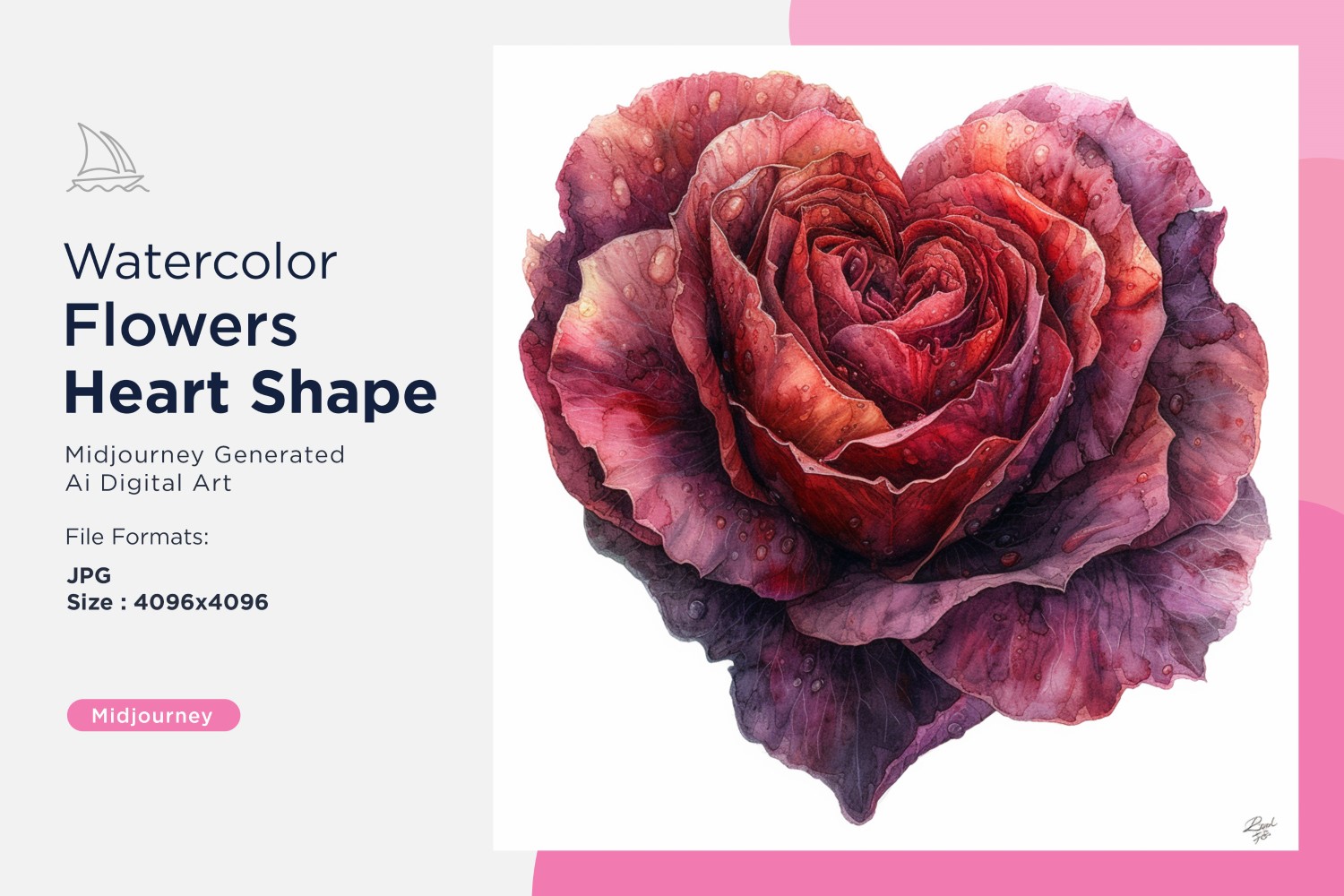 Kit Graphique #390785 Watercolor Fleurs Divers Modles Web - Logo template Preview