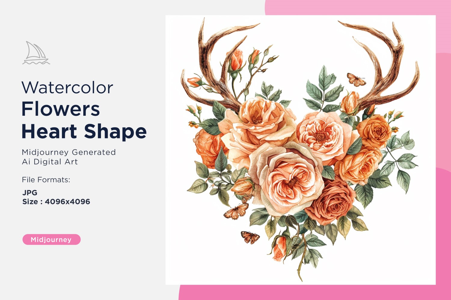 Kit Graphique #390786 Watercolor Fleurs Divers Modles Web - Logo template Preview