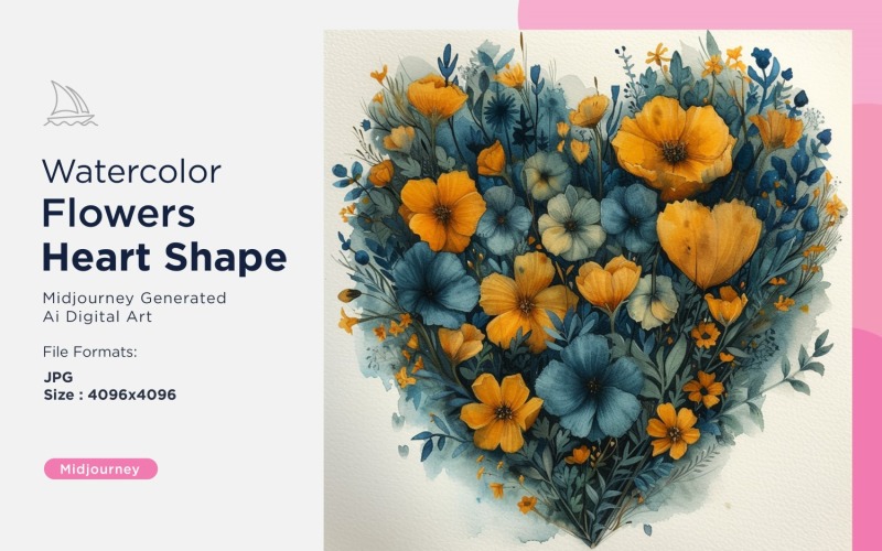 Flowers Heart Shape Everlasting Love A Valentine's Celebration 02 Illustration