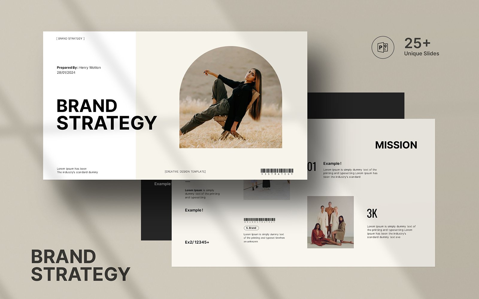 Template #390843 Strategy Presentation Webdesign Template - Logo template Preview