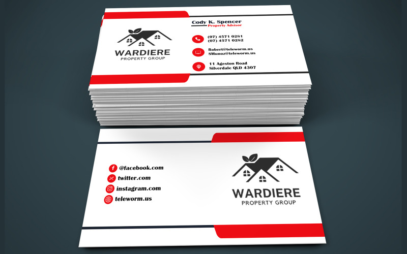 Sleek and Stylish Elevate Your Professional Image with Our Business Cards Corporate Identity