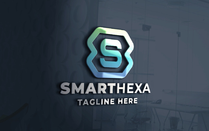 Smart Hexa Letter S Logo Temp Logo Template
