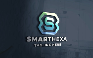 Smart Hexa Letter S Logo Temp