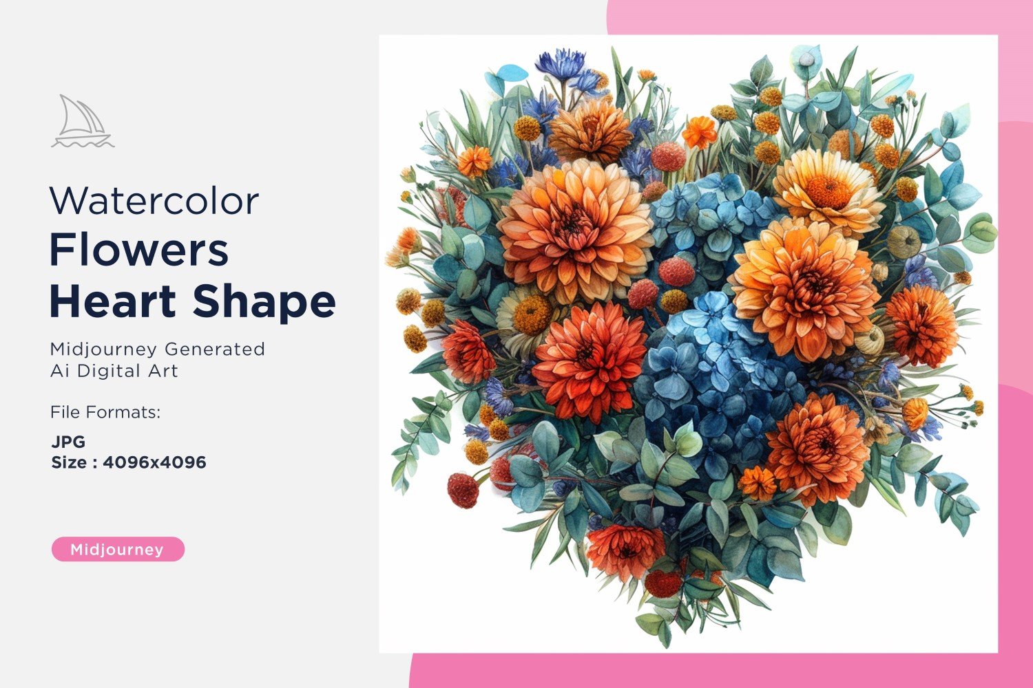 Kit Graphique #390949 Watercolor Fleurs Divers Modles Web - Logo template Preview