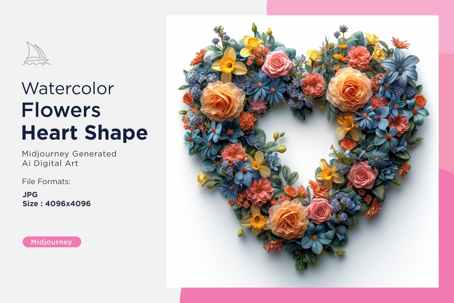 Kit Graphique #390953 Watercolor Fleurs Divers Modles Web - Logo template Preview