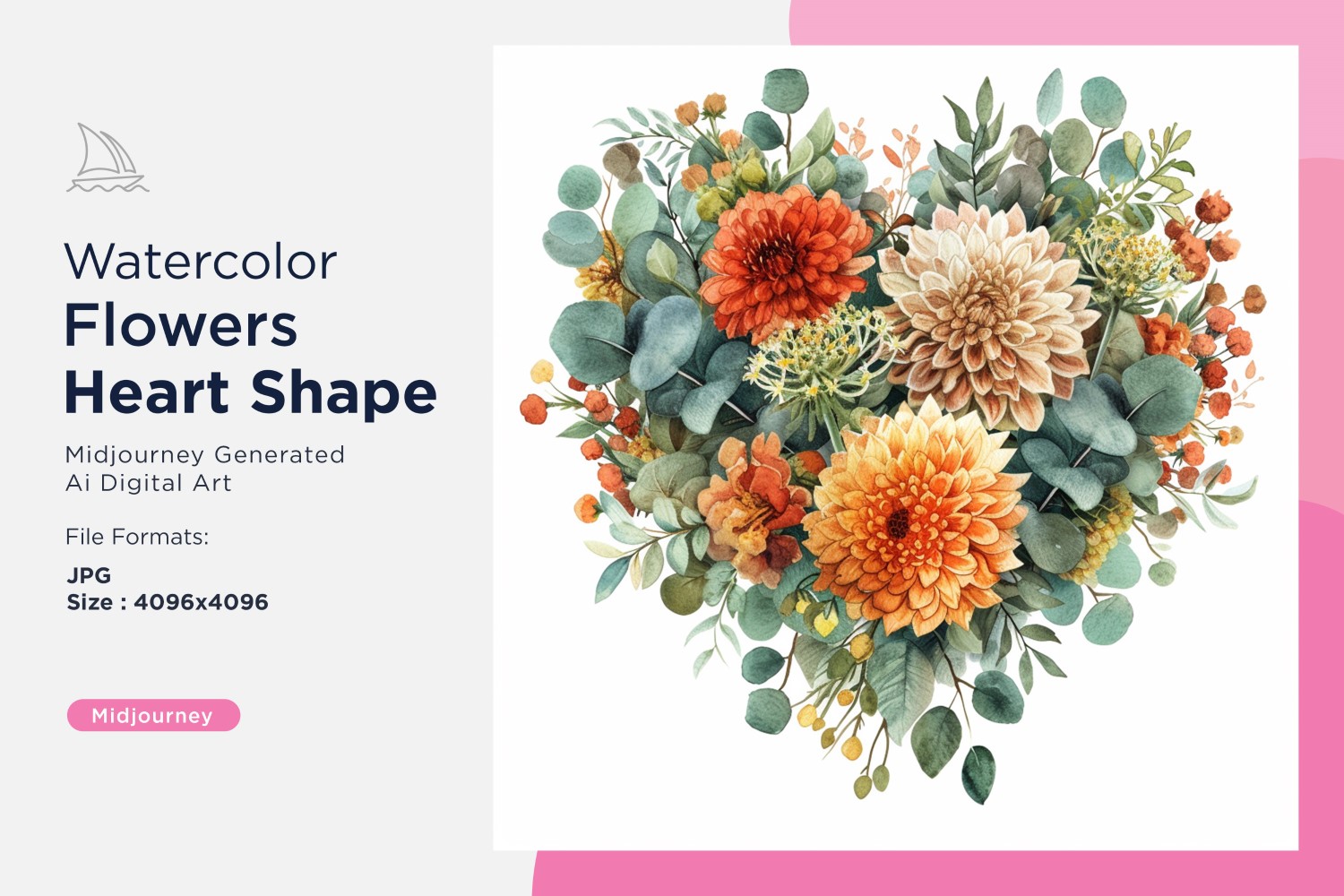 Kit Graphique #390960 Watercolor Fleurs Divers Modles Web - Logo template Preview