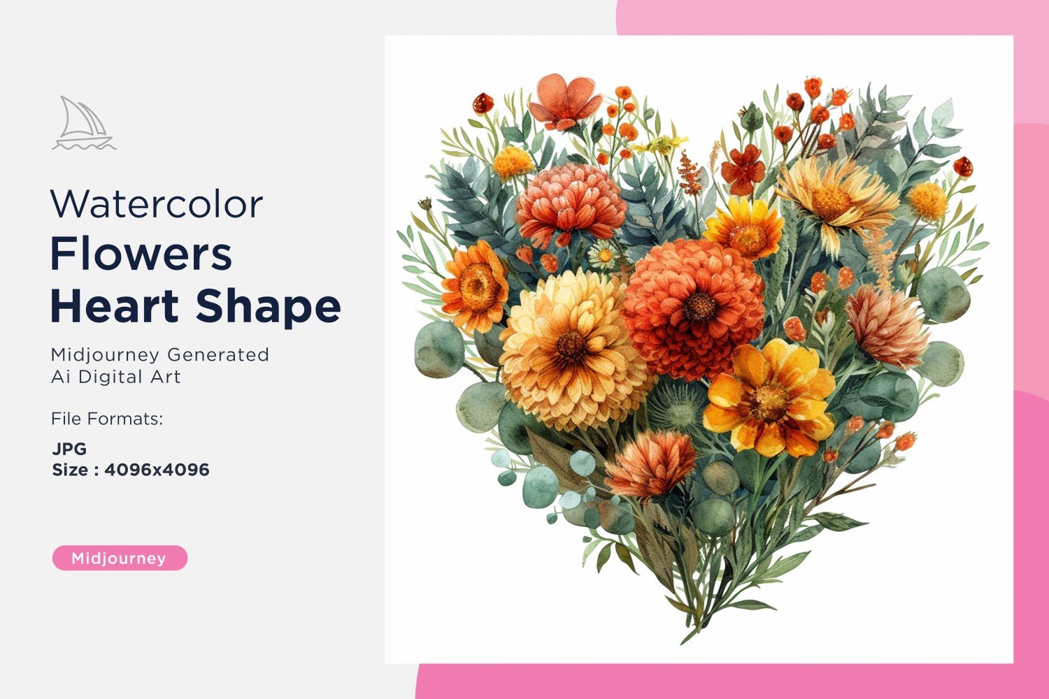 Kit Graphique #390963 Watercolor Fleurs Divers Modles Web - Logo template Preview