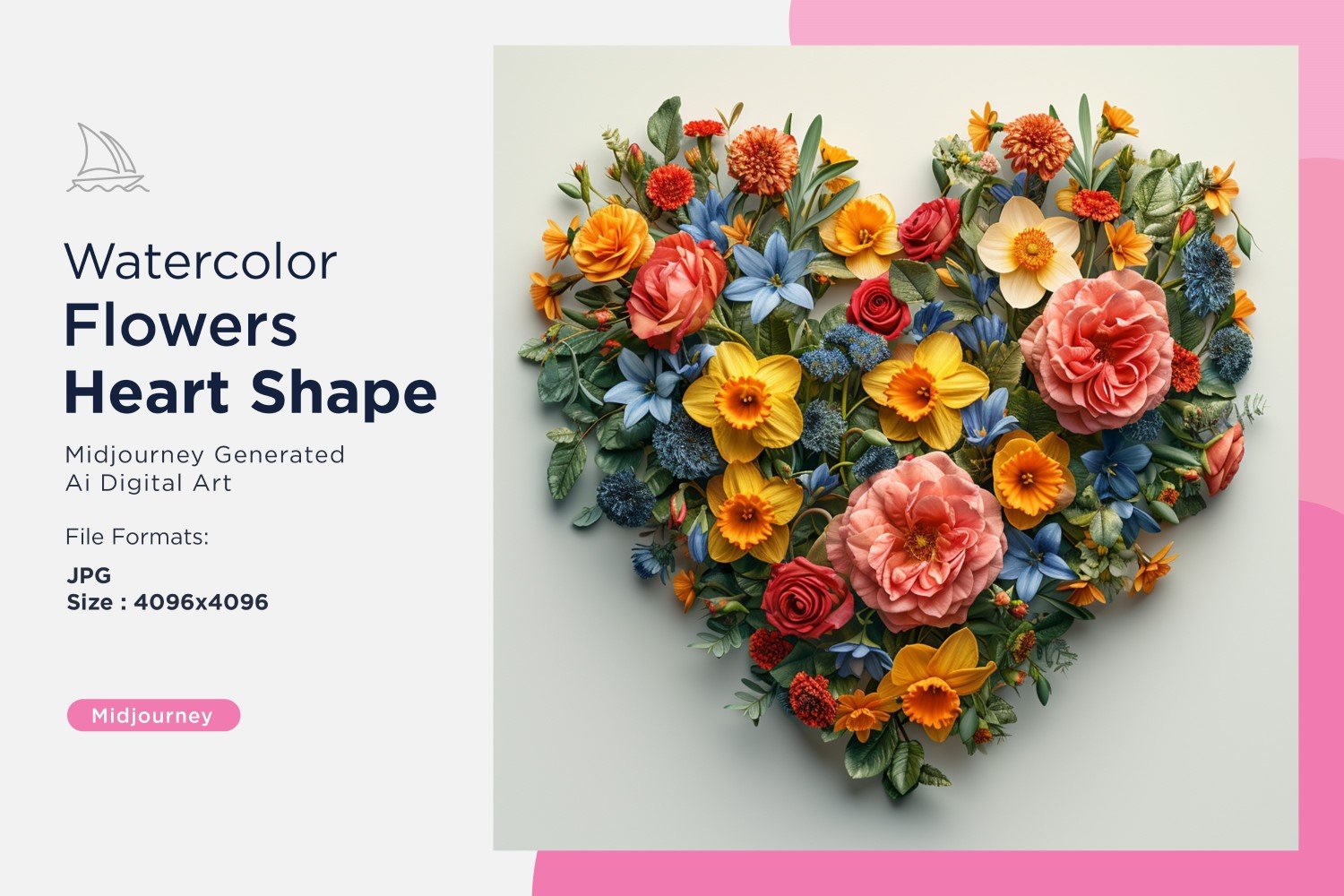 Template #390966 Flowers Heart Webdesign Template - Logo template Preview