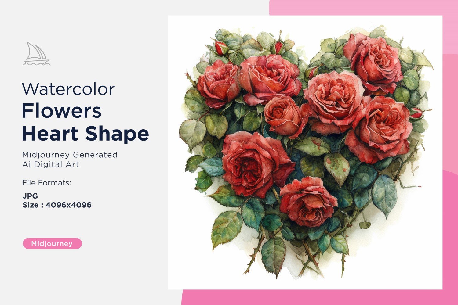 Kit Graphique #390977 Watercolor Fleurs Divers Modles Web - Logo template Preview