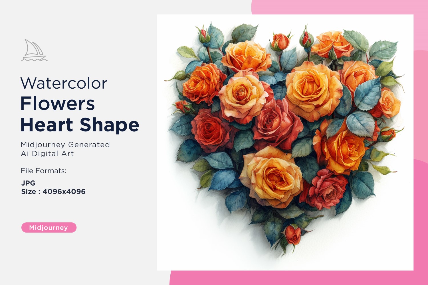 Kit Graphique #390979 Watercolor Fleurs Divers Modles Web - Logo template Preview