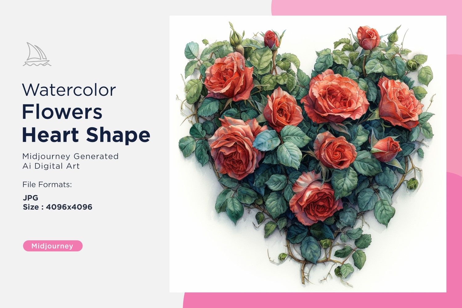 Kit Graphique #390980 Watercolor Fleurs Divers Modles Web - Logo template Preview
