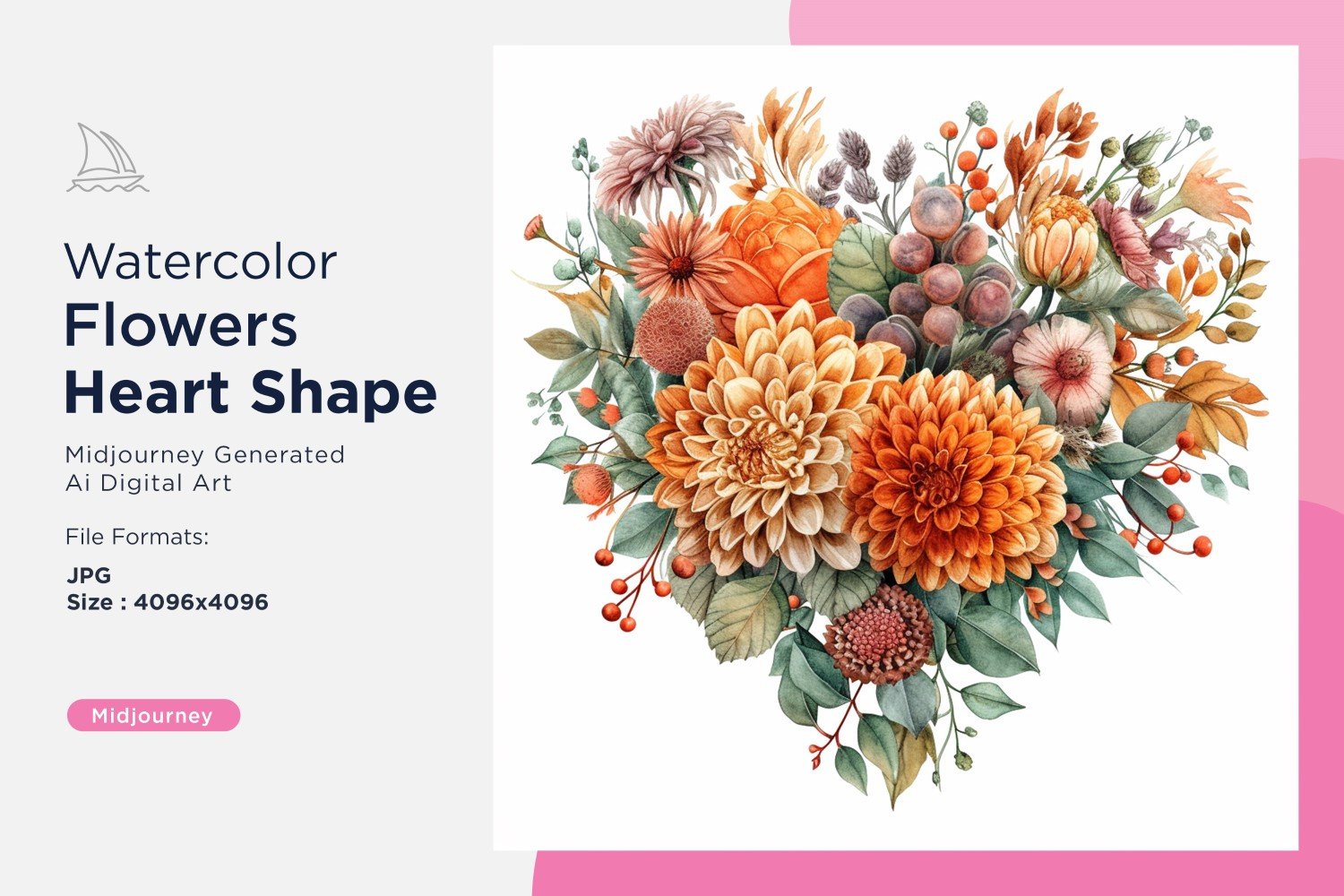 Kit Graphique #390983 Watercolor Fleurs Divers Modles Web - Logo template Preview