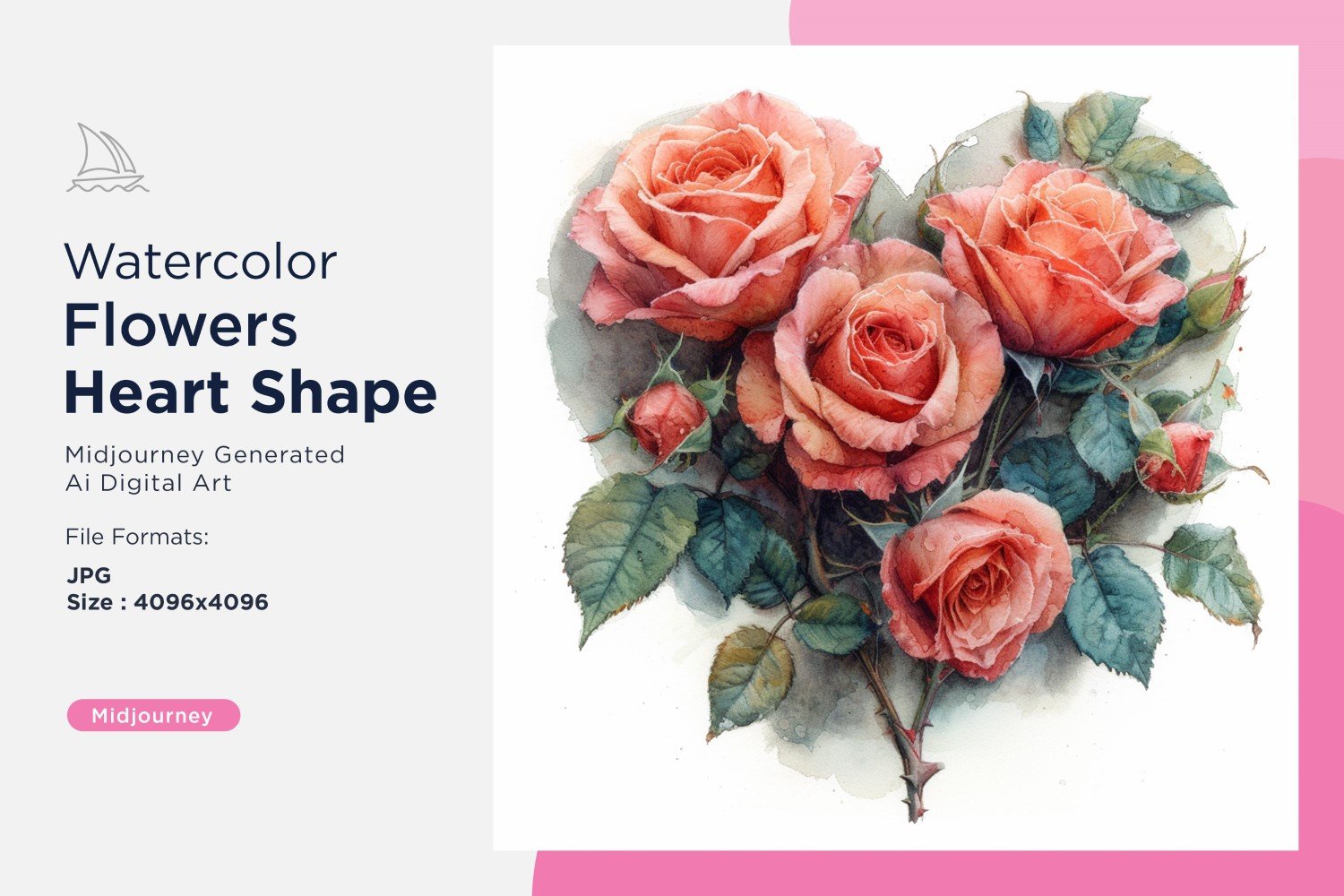 Kit Graphique #390990 Watercolor Fleurs Divers Modles Web - Logo template Preview