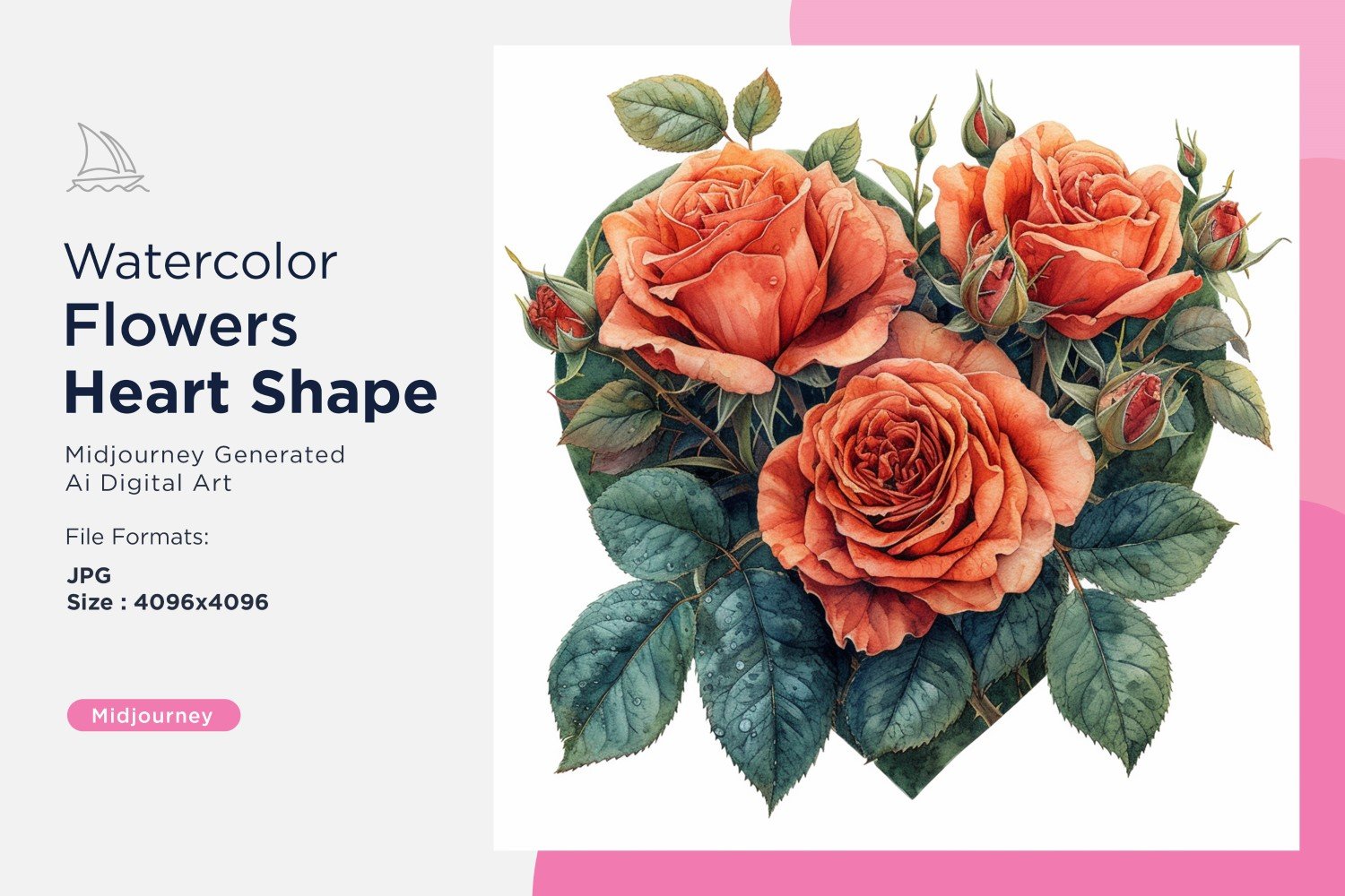 Kit Graphique #390992 Watercolor Fleurs Divers Modles Web - Logo template Preview